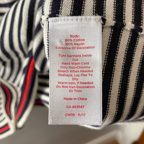 Oprah Magazine Collection X Talbots, striped v-neck sweater size 3X Petite - Picture 5 of 7